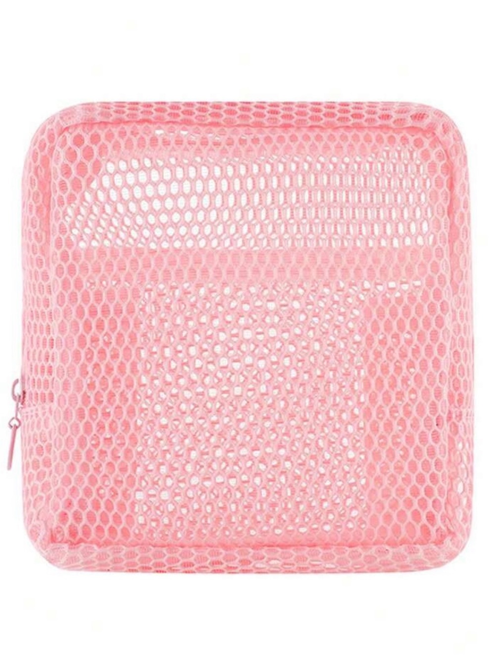 Light Pink Transparent Mesh Pouch